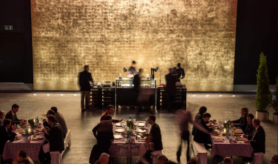 Offene Küche auf einem großen Event